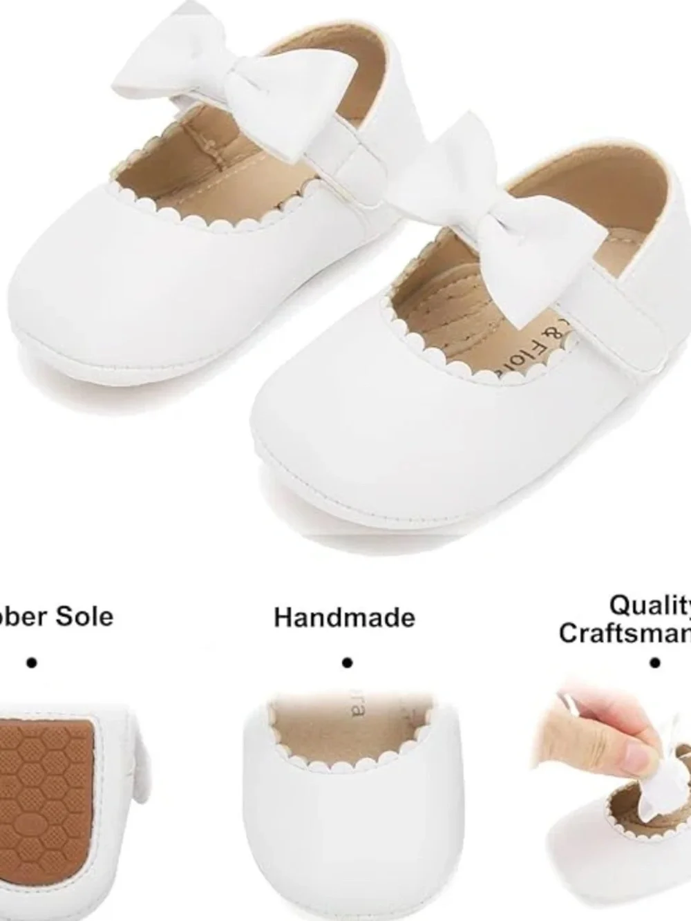 Felix & Flora Baby Walking Shoes Moccasins Rubber Sole in (Size: 12-18M)